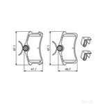 BOSCH Brake Pad Set (0986494274)
