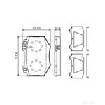 BOSCH Brake Pad Set (0986494352)