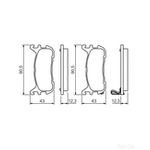BOSCH Brake Pad Set (0986494482)
