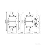 BOSCH Brake Pad Set (0986494485)