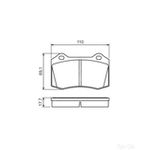 BOSCH Brake Pad Set (0986494486)