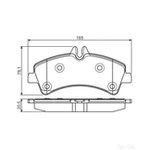 Bosch Brake Pad Set - 0986495099