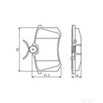 Bosch Brake Pad Set (BP1529) - 0986495231
