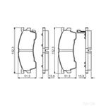 BOSCH Brake Pad Set (0986495265)