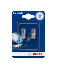 BOSCH Pure Light NUMBER PLATE / Side Bulb 501 W5W 12V