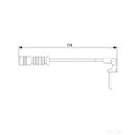 BOSCH Wear Sensor Front Brake Pad (1987473011)