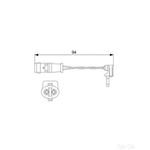 Bosch Wear Sensor Front Brake Pad - 1987474553