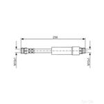 Bosch Brake Hose - 1987476284