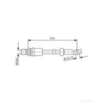 Bosch Brake Hose - 1987476408