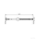 Bosch Brake Hose - 1987476868