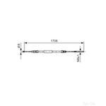 Bosch Brake Cable Bc393 - 1987477531