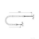 Bosch Brake Cable Bc448 - 1987477586