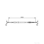 Bosch Brake Cable Bc460 - 1987477598