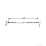 Bosch Brake Cable Bc780 - 1987477946