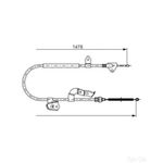 Bosch Brake Cable Bc785 - 1987477951
