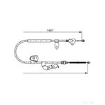 Bosch Brake Cable Bc786 - 1987477952