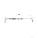 Bosch Brake Cable Bc792 - 1987477958