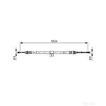 Bosch Brake Cable Bc814 - 1987477980