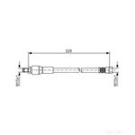 Bosch Brake Hose - 1987481001