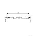 Bosch Brake Hose - 1987481004