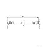Bosch Brake Hose - 1987481017
