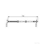 Bosch Brake Hose - 1987481370