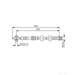 Bosch Brake Hose - 1987481375