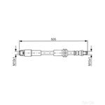 Bosch Brake Hose - 1987481675