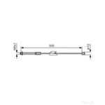 Bosch Handbrake Cable Bc1026 - 1987482132