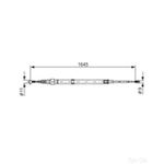 Bosch Handbrake Cable Bc1085 - 1987482191