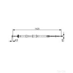 Bosch Handbrake Cable Bc1094 - 1987482200