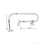 Bosch Brake Cable Bc2226 - 1987482226