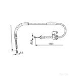 Bosch Brake Cable Bc2227 - 1987482227