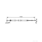 Bosch Brake Cable Bc1124 - 1987482240