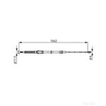 Bosch Brake Cable Bc1151 - 1987482267