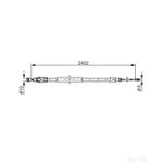 Bosch Brake Cable Bc1160 - 1987482276