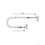 Bosch Brake Cable Bc1207 - 1987482323