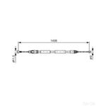 Bosch Handbrake Cable - 1987482387