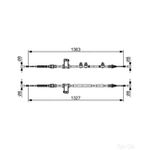 Bosch Brake Cable Bc2453 - 1987482453