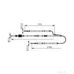 Bosch Handbrake Cable - 1987482806
