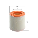 BOSCH Air Filter Insert (F026400776) Fits: Audi & VW