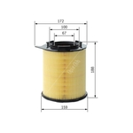 BOSCH Air Filter Insert (F026400810) Fits: Mercedes