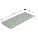 BOSCH Air Filter Insert (F026400813) Fits: Lexus & Toyota
