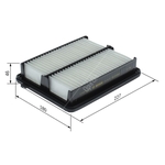 BOSCH Air Filter Insert (F026400825) Fits: Honda
