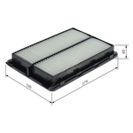BOSCH Air Filter Insert (F026400828) Fits: Hyundai & Kia