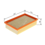 BOSCH Air Filter Insert (F026400836) Fits: Jaguar