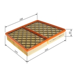 BOSCH Air Filter Insert (F026400854) Fits: Alfa Romeo