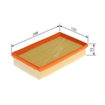 BOSCH Air Filter Insert (F026400855) Fits: Porsche