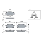 Bosch Brake Pad Set (986424862)