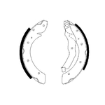 Bosch Brake Shoe BS778 (986487528) Fits: Renault